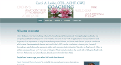 Desktop Screenshot of carol-leslie-ot-coach.com