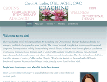 Tablet Screenshot of carol-leslie-ot-coach.com